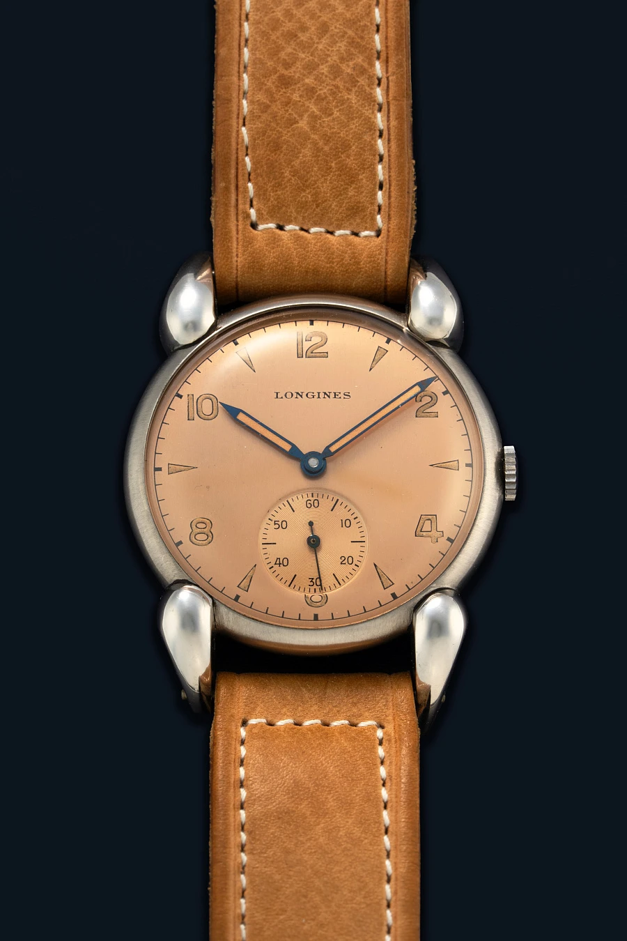 1940 Salmon Dial Dress Watch in Stainless Steel