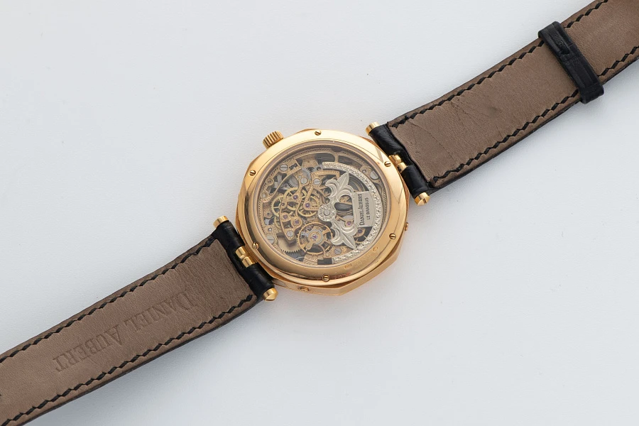 Lys Royal Gold Skeleton Ultra-thin Perpetual Calendar Piece Unique