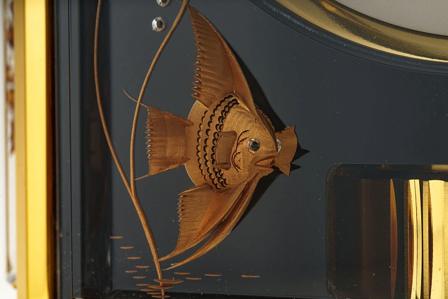 Atmos Table Clock with Intricate Decorations