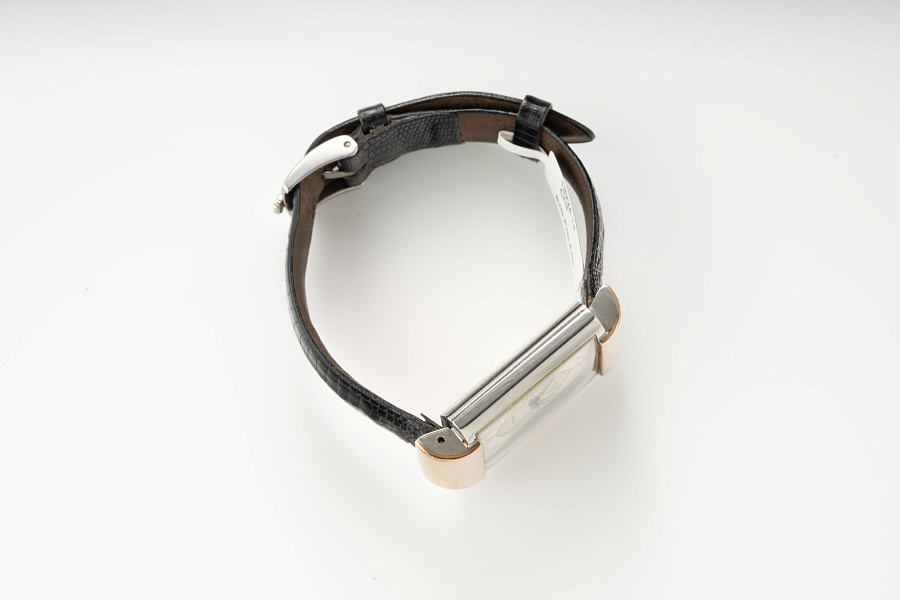 Rectangular Chronometer Ref. 4152 in Stainless Steel and Rose Gold