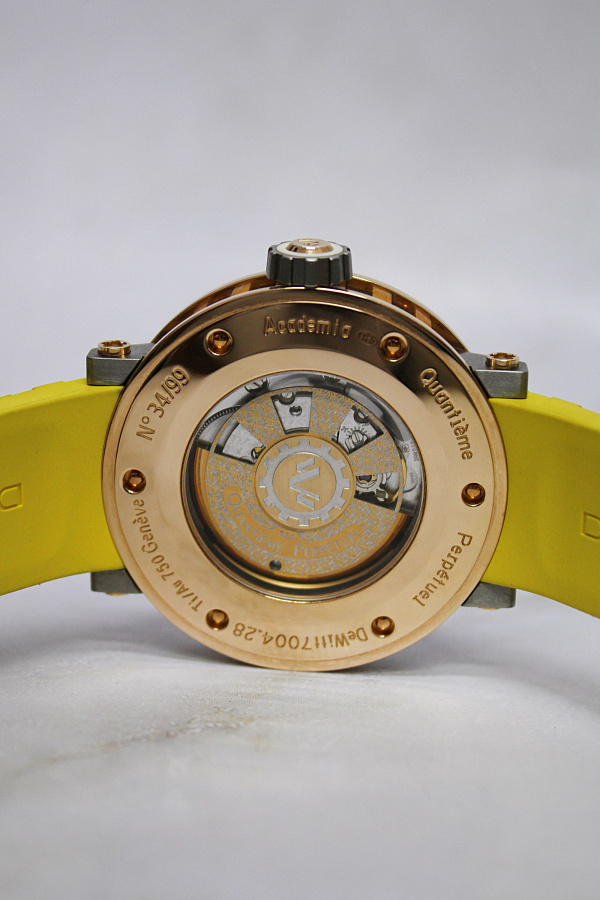 Academia Quantième Perpétuel Sport in Rose Gold and Titanium