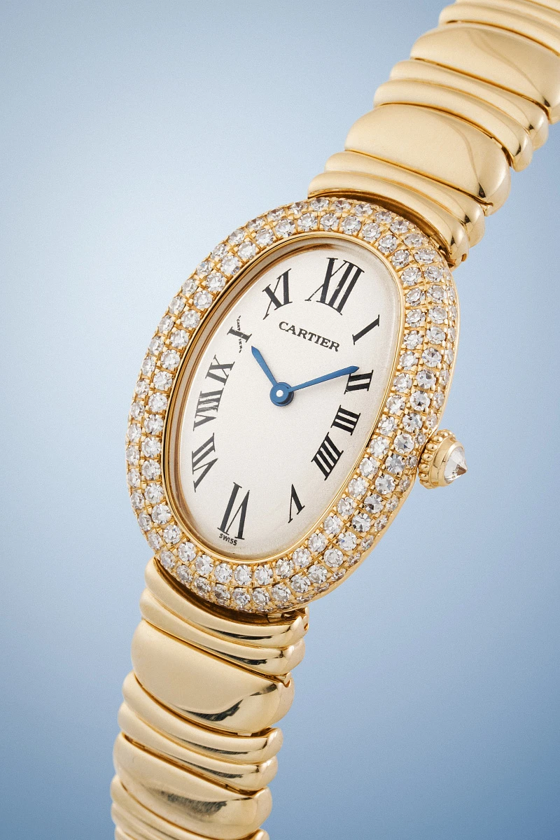 Baignoire Ref. 19501 in 18k Yellow Gold with Diamonds