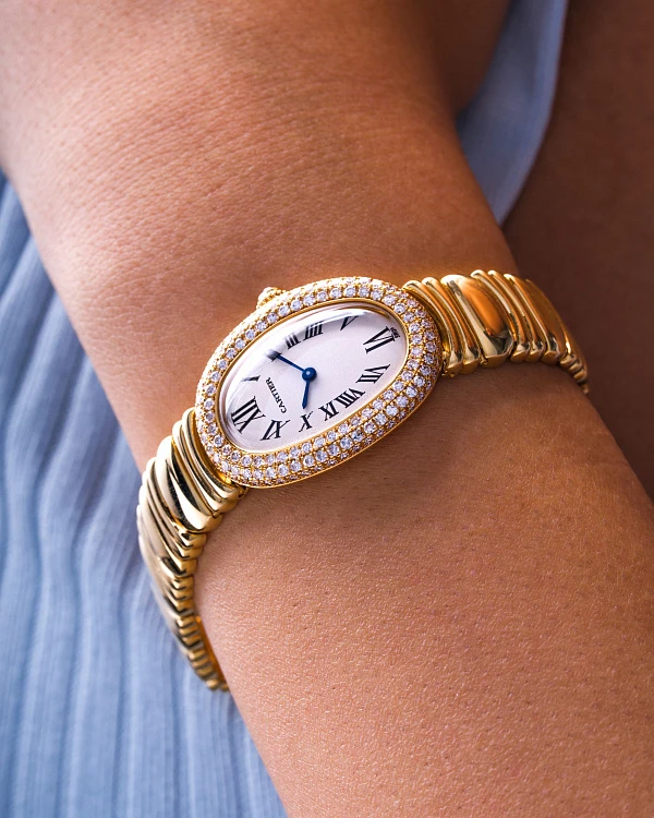Baignoire Ref. 19501 in 18k Yellow Gold with Diamonds