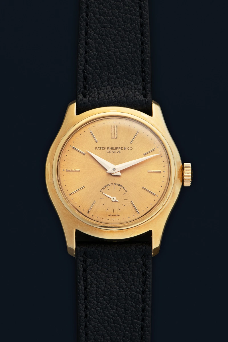 'Cuervo Y Sobrinos' Double Signed Calatrava Ref. 2532 in 18k Yellow Gold