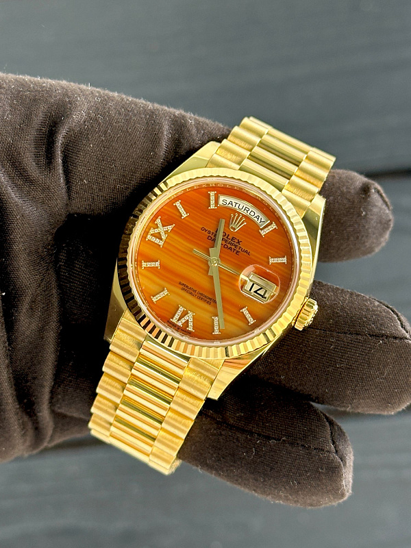 Day-Date 36 Orange Carnelian Dial
