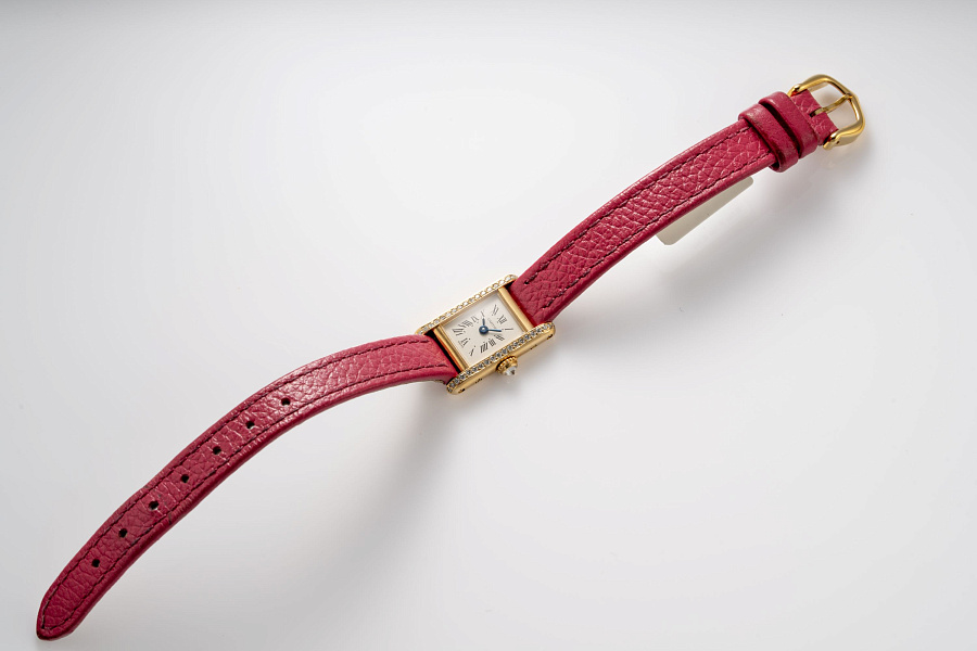 Mini Tank Quartz Ref. 1759 in 18k Yellow Gold