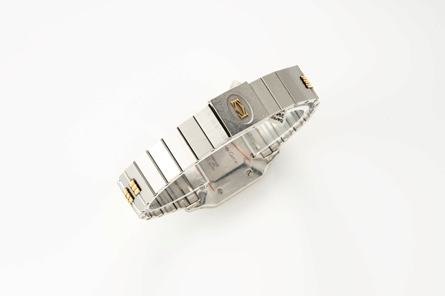 Santos Godron Ref. 2961 in Stainless Steel and 18k Yellow Gold