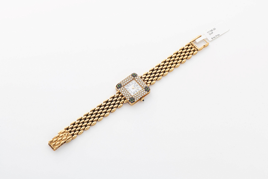 Diamond and Sapphire-Set Ladies Watch Ref. 4191 in 18k Yellow Gold