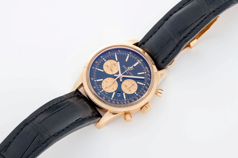Transocean Chronograph Ref. RB0151 in 18k Rose Gold