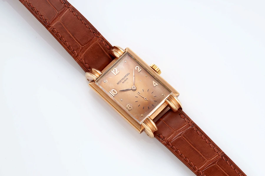 Rectangular Ref. 1480 in 18k Rose Gold