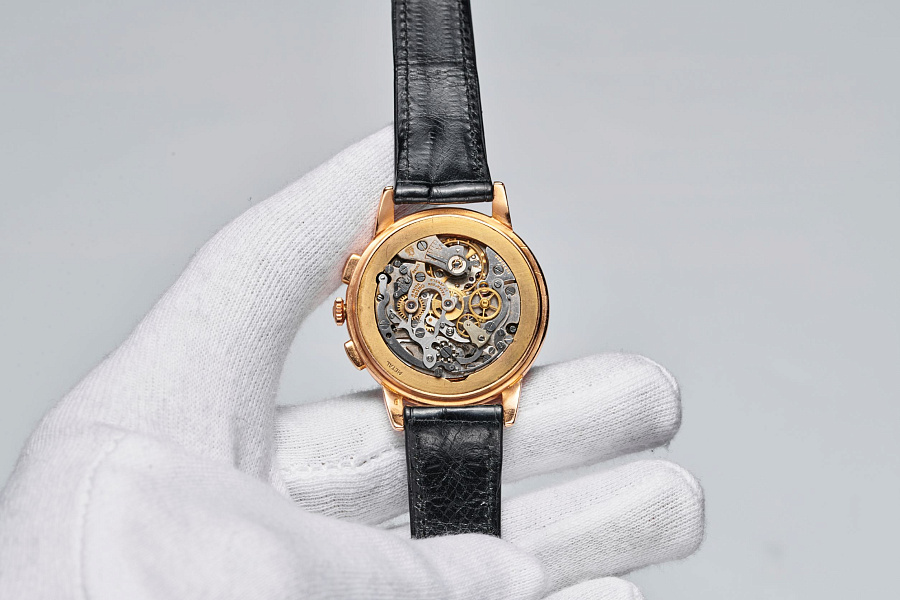 18K Rose Gold Chronograph 1950s