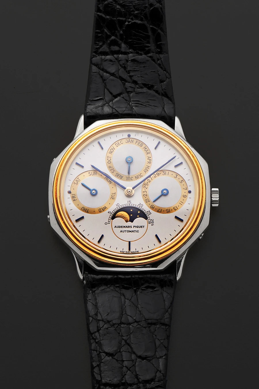 Perpetual Calendar in 18k White and Yellow Gold