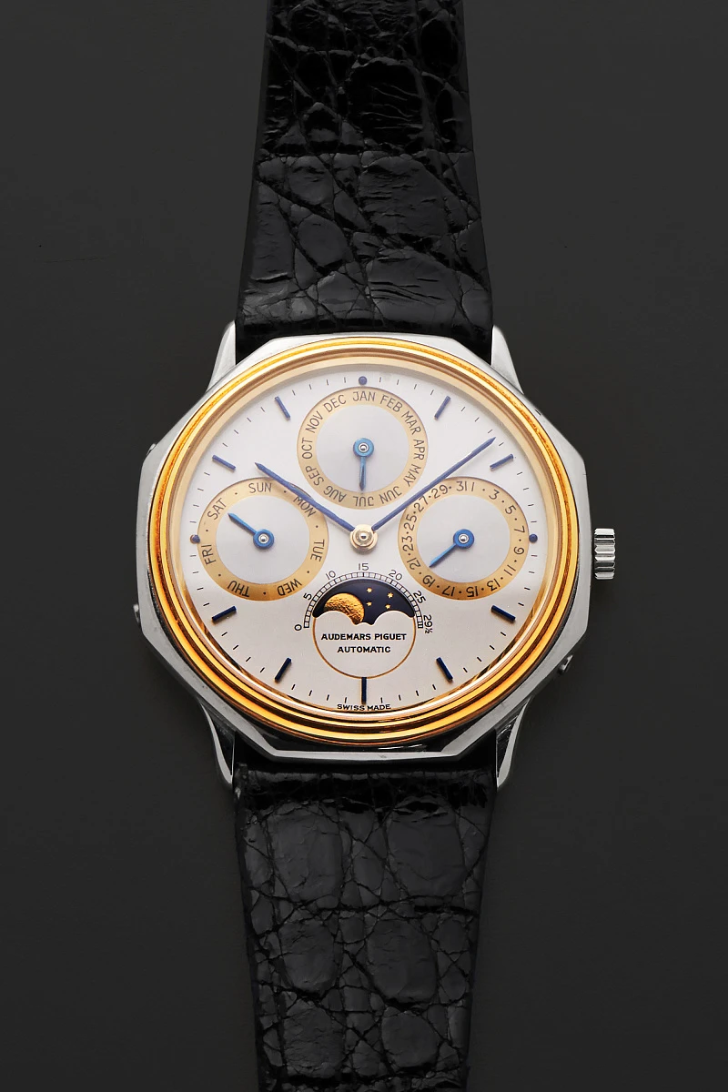Perpetual Calendar in 18k White and Yellow Gold