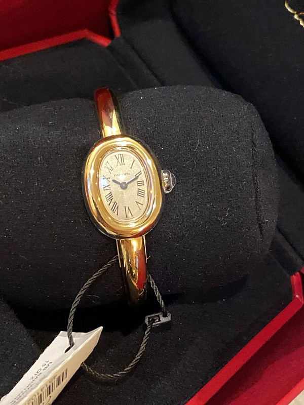Baignoire Mini Model Size 17 Yellow Gold Bangle Bracelet