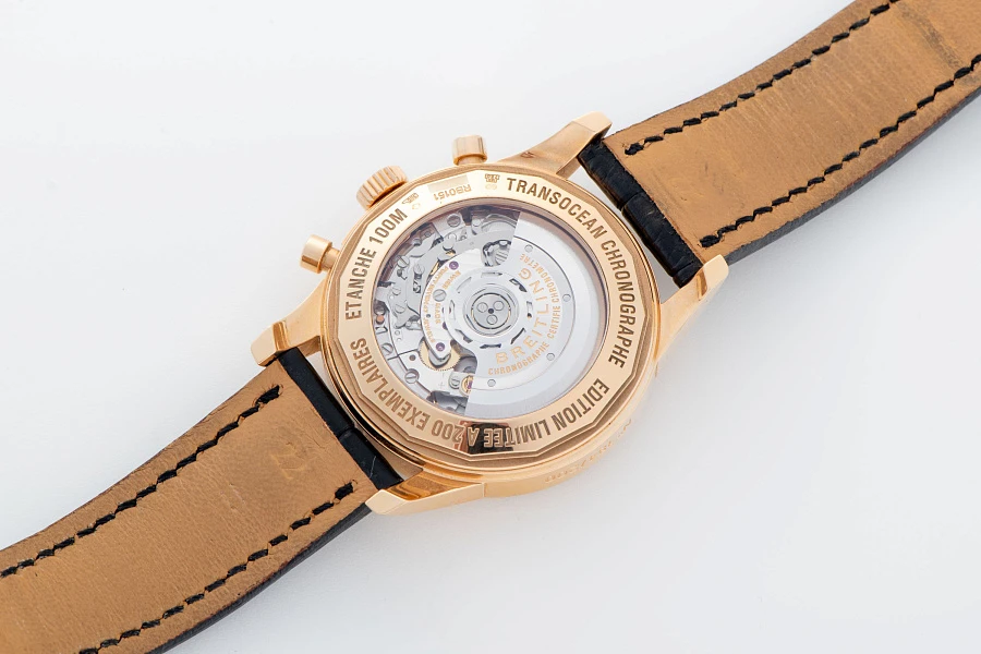Transocean Chronograph Ref. RB0151 in 18k Rose Gold