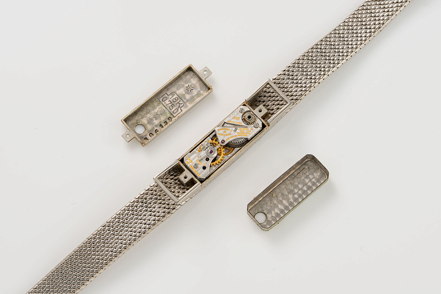 Duoplan Jewelry Watch in 18k White Gold