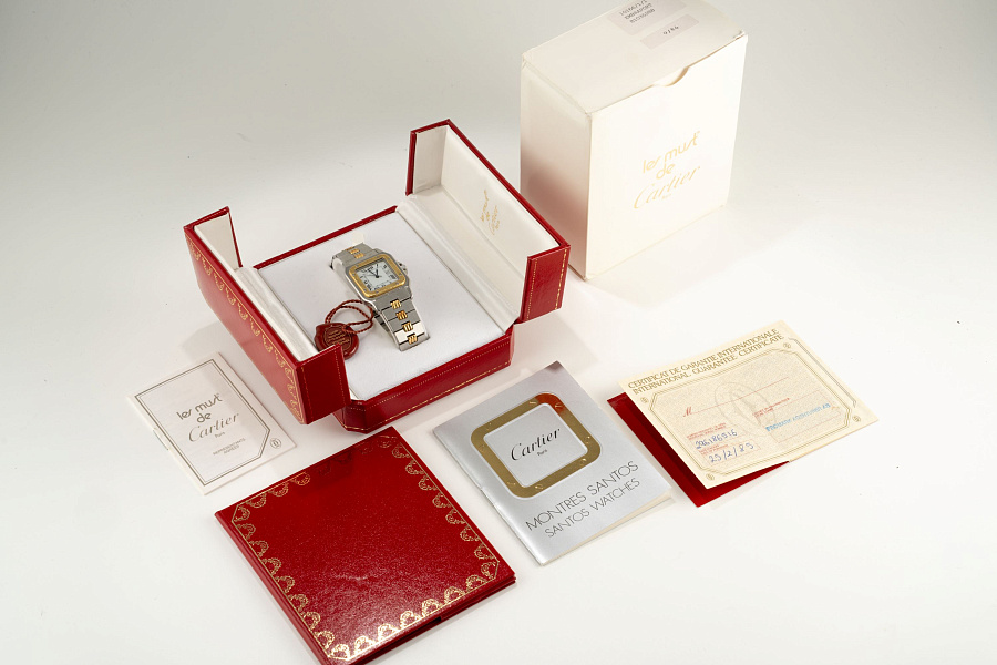 Santos Godron Ref. 2961 in Stainless Steel and 18k Yellow Gold