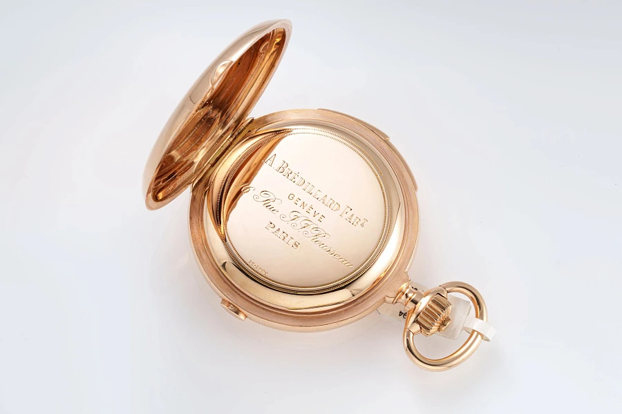 Monopusher Chronograph Minute Repeater Pocket Watch in 18k Rose Gold