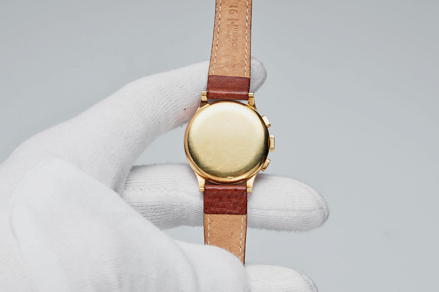 18K Yellow Gold Chronograph 1950s