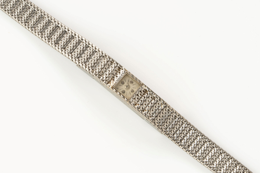 Duoplan Jewelry Watch in 18k White Gold