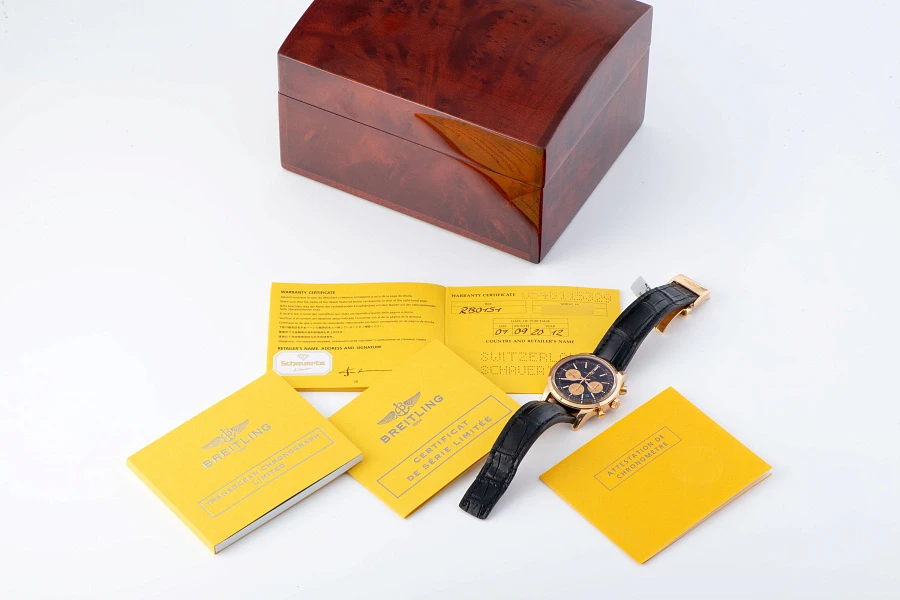 Transocean Chronograph Ref. RB0151 in 18k Rose Gold