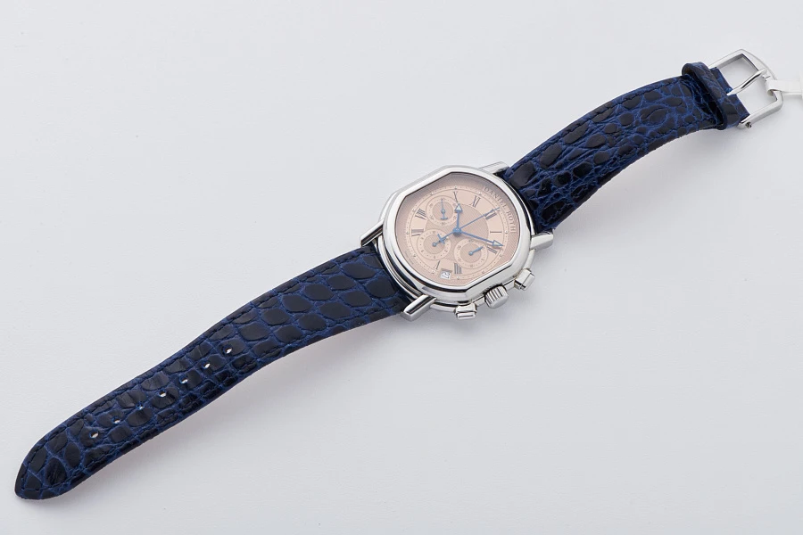 El Primero Chronograph Ref. 247 with Salmon Dial in Stainless Steel