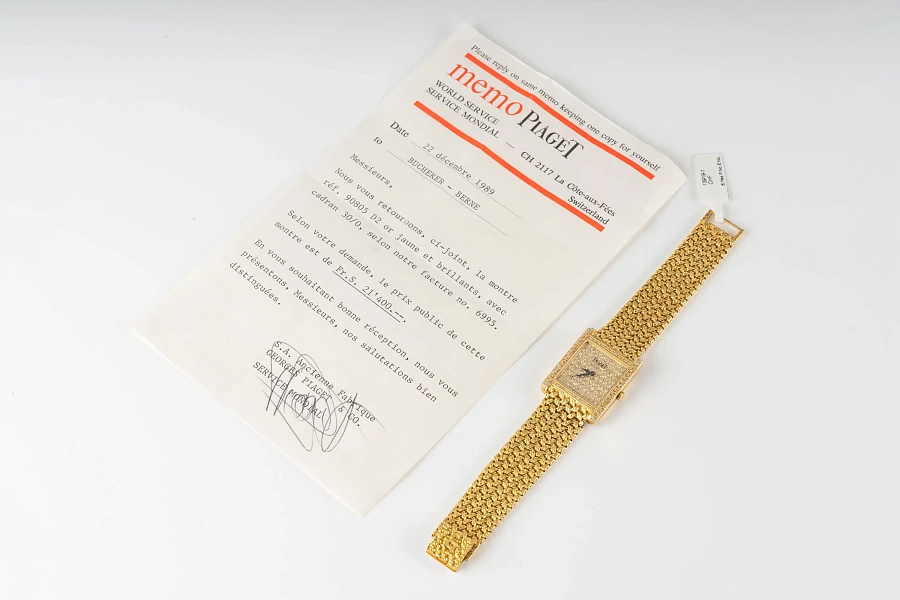 Tank Ref. 90805 D2 in 18k Yellow Gold
