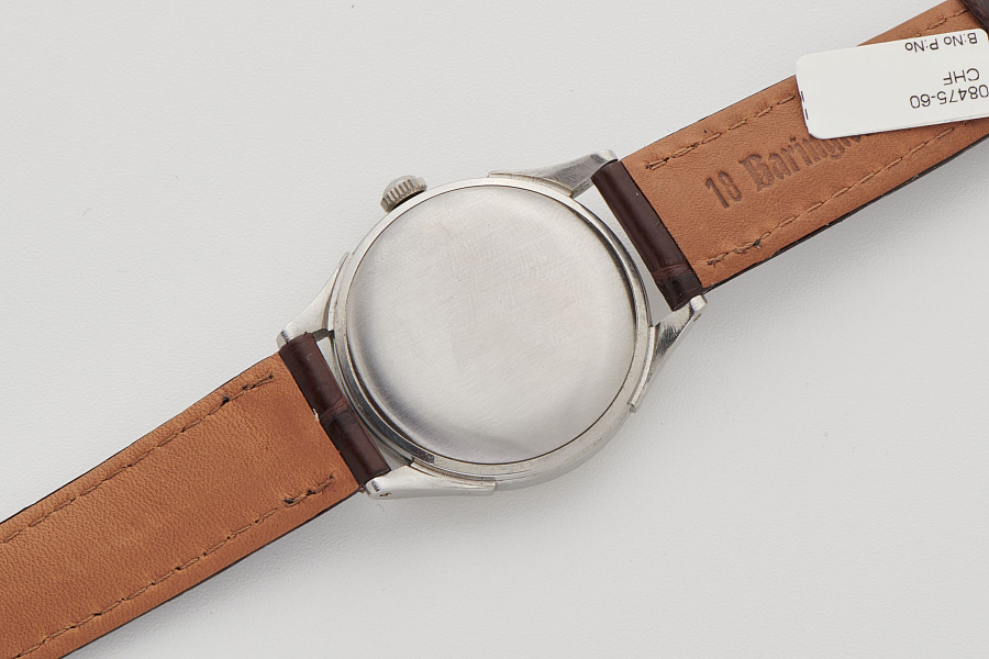 Bumper Automatic Steel Dress Watch with Patinated Dial