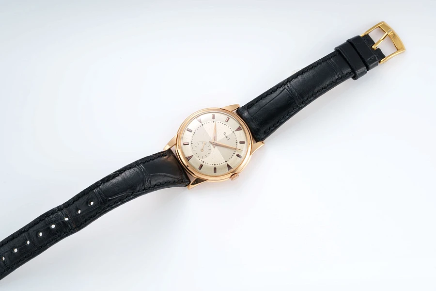Sector Dial Dress Watch in 18k Rose Gold