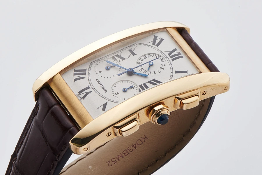 Tank Américaine Chronograph Ref. 1730 in 18k Yellow Gold