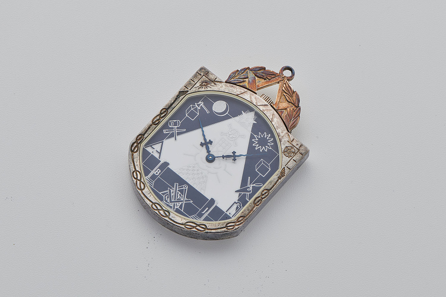 Freimaurer Pocket Watch in 925 Silver