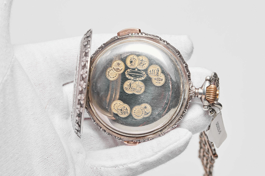 Hunter Case Pocket Watch 1/4 Repeater Chronograph