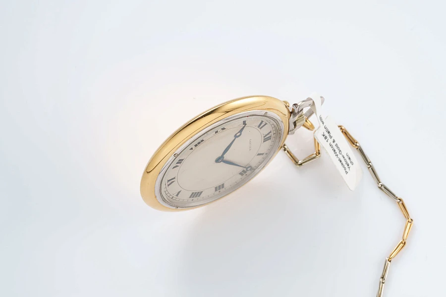 Pocket Watch in Platinum and 18k Yellow Gold