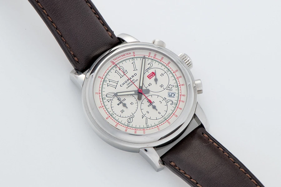White Dial Mille Miglia Limited Edition Ref. 8511 in Stainless Steel