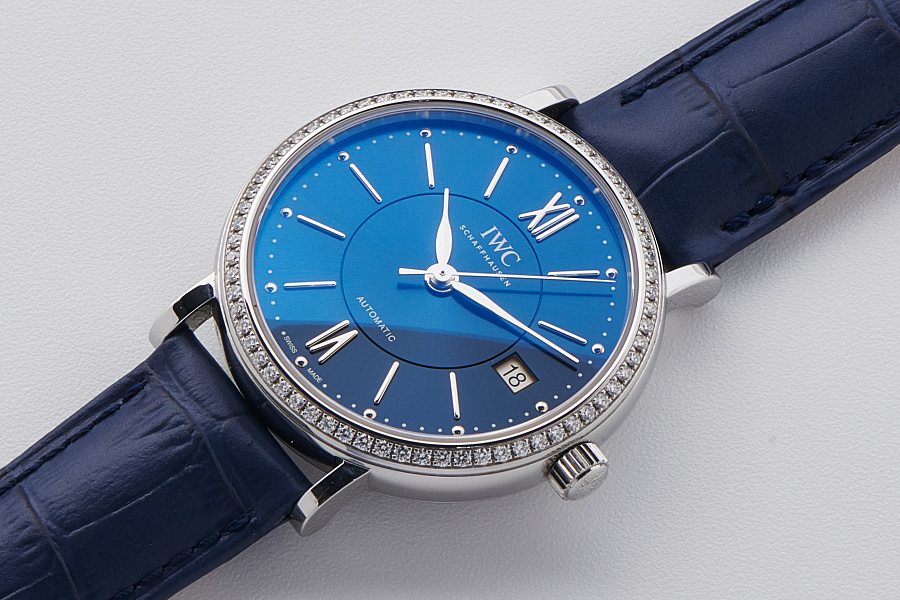 Portofino Ref. IW458111 in Stainless Steel with Diamonds
