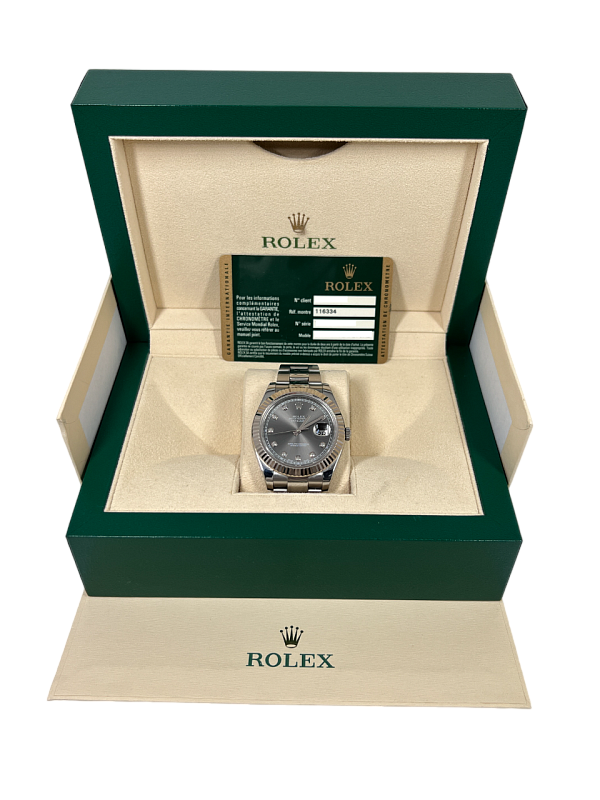 Datejust II 116334 White Rolesor ‘Monochrome’