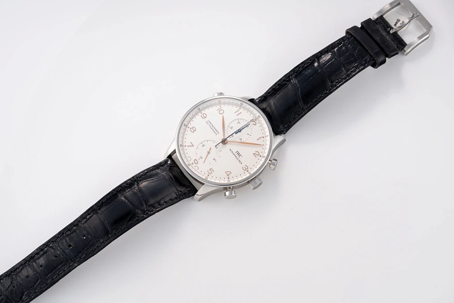 Portugieser Rattrapante Chronograph Ref. IW371202 in Stainless Steel