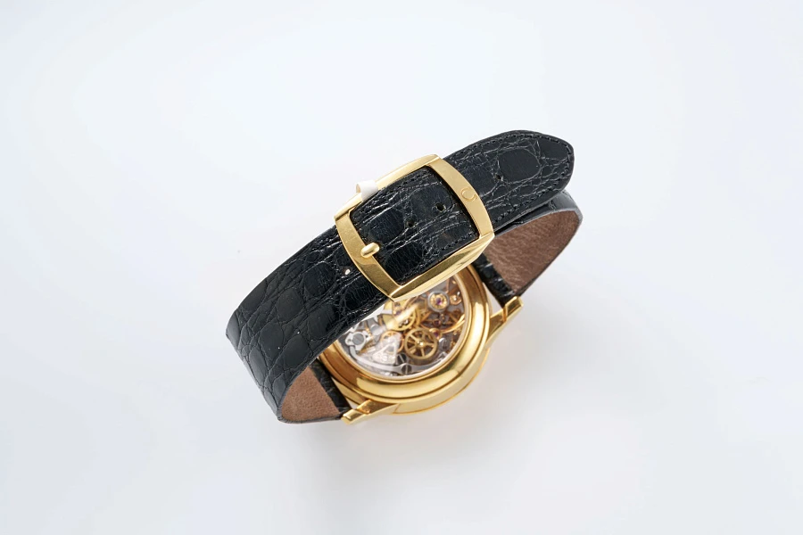 Louis Brandt Chronograph Skeleton in 18k Yellow Gold