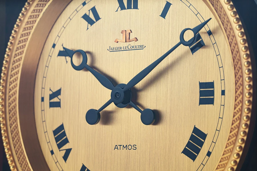 Atmos Table Clock in Tortoise Shell Style