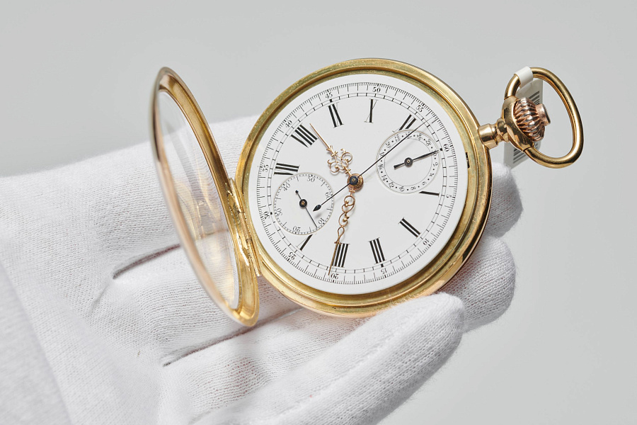 Open Face Chronograph Pocket Watch