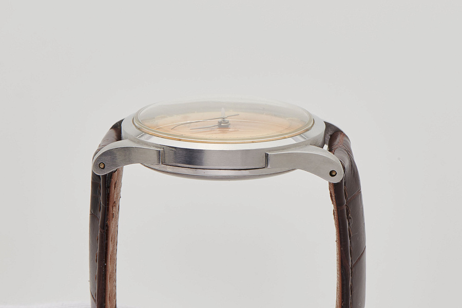 Bumper Automatic Steel Dress Watch with Patinated Dial