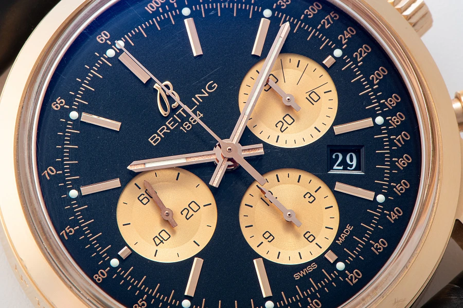 Transocean Chronograph Ref. RB0151 in 18k Rose Gold