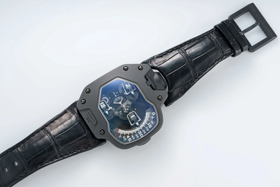 UR-110 Turbine Automatic in Black Coated Titanium