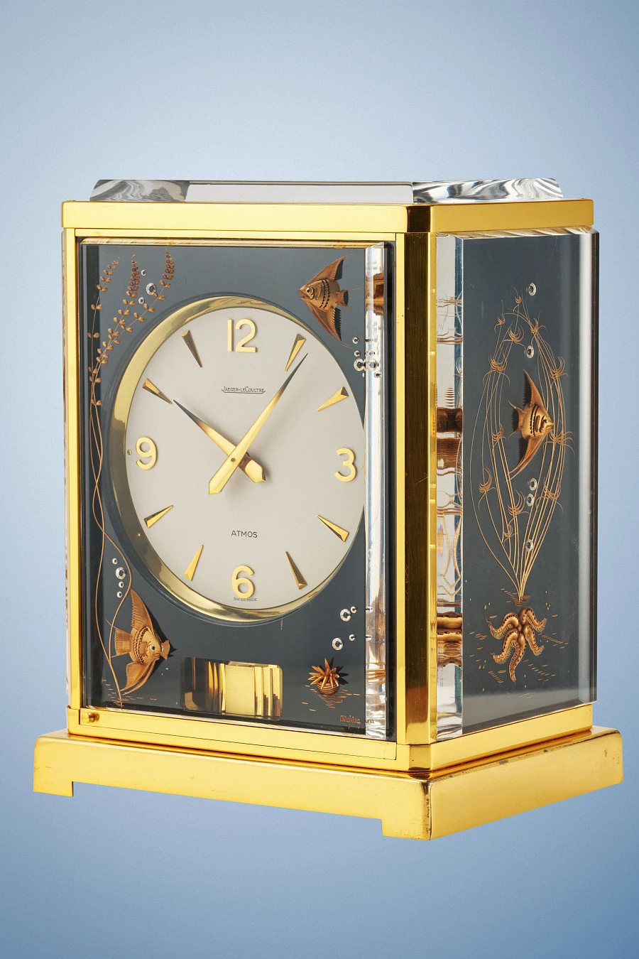 Atmos Table Clock with Intricate Decorations