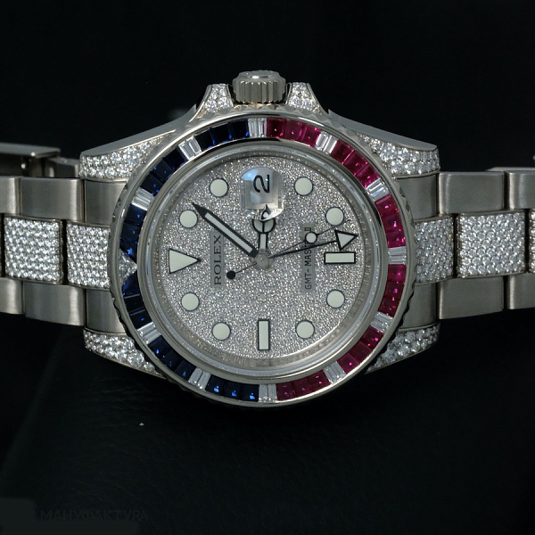 GMT Master II 116759 SARU Original Stones Sapphire Ruby Pave Dial