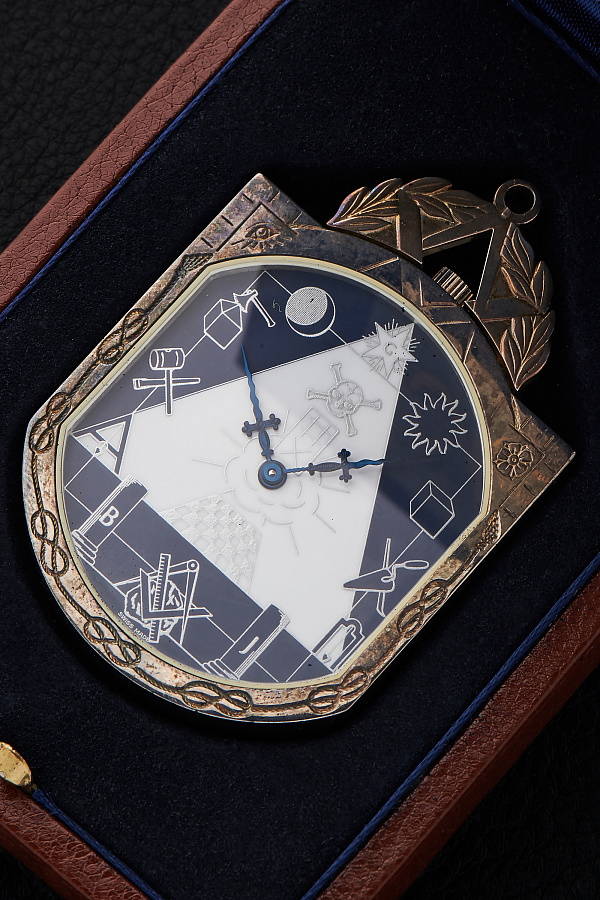 Freimaurer Pocket Watch in 925 Silver