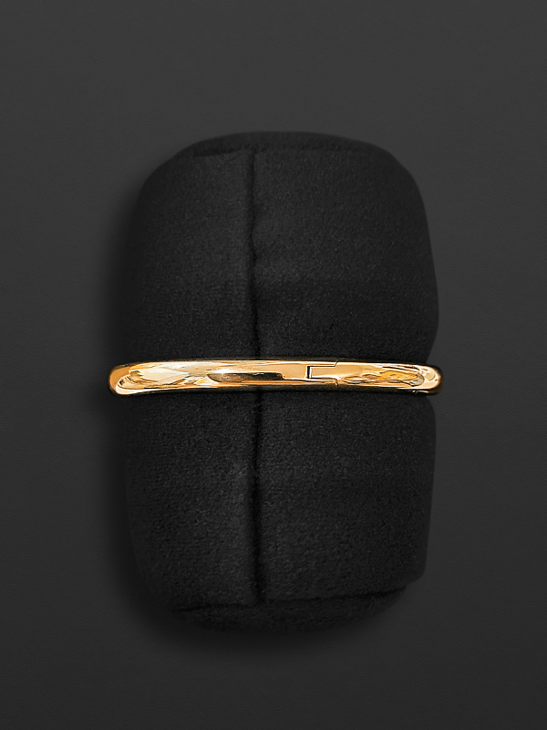 Baignoire Mini Model Size 17 Yellow Gold Bangle Bracelet