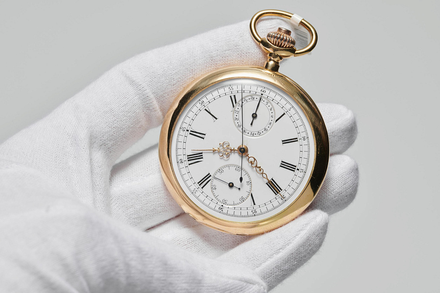 Open Face Chronograph Pocket Watch