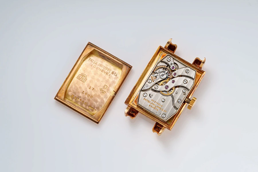 Rectangular Ref. 1480 in 18k Rose Gold