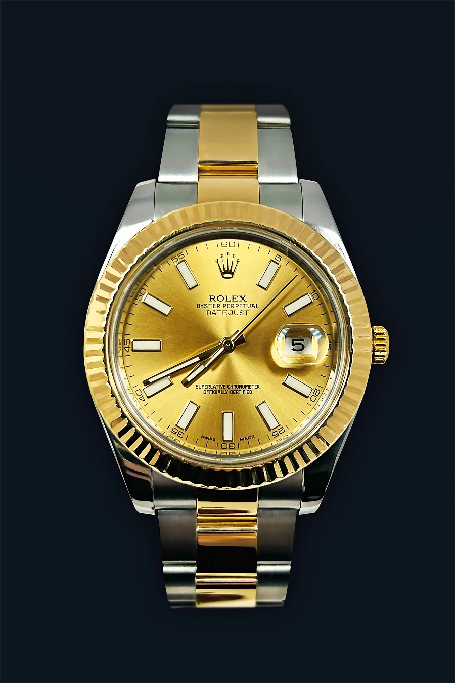 Datejust 41mm 116333 ‘Yellow Rolesor’ Sunburst Dial